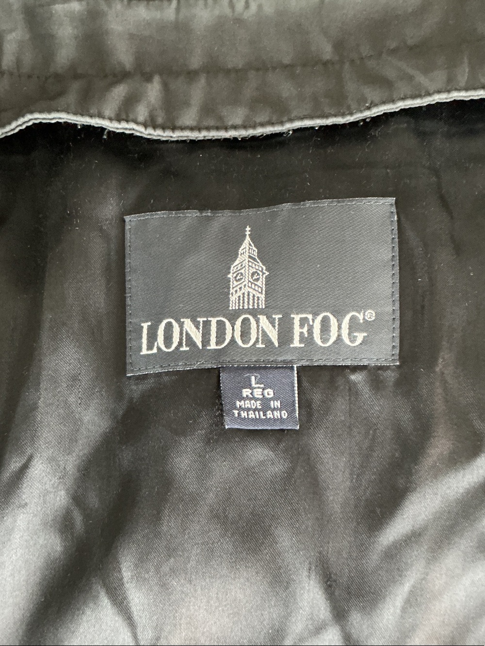 London Fog Black Casual Zip-Front Jacket